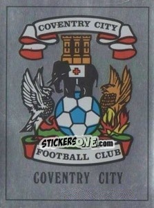 Cromo Conventry City Badge - UK Football 1989-1990 - Panini