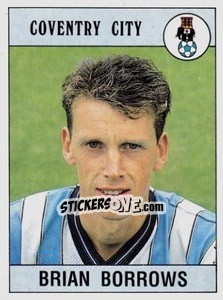Sticker Brian Borrows - UK Football 1989-1990 - Panini