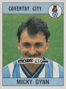 Sticker Micky Gynn - UK Football 1989-1990 - Panini
