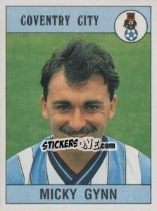 Figurina Micky Gynn - UK Football 1989-1990 - Panini