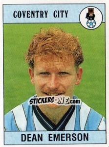 Sticker Dean Emerson - UK Football 1989-1990 - Panini