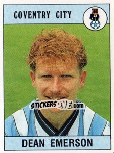 Sticker Dean Emerson - UK Football 1989-1990 n. 73 - Panini