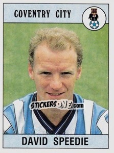 Sticker David Speedie - UK Football 1989-1990 - Panini
