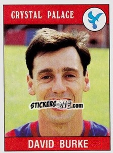 Sticker David Burke - UK Football 1989-1990 - Panini