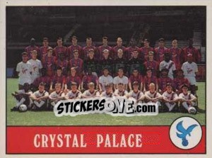 Sticker Crystal Palace Team - UK Football 1989-1990 - Panini