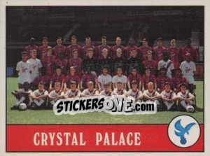 Sticker Crystal Palace Team - UK Football 1989-1990 n. 89 - Panini
