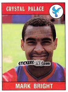 Cromo Mark Bright - UK Football 1989-1990 n. 92 - Panini