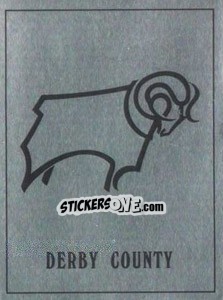Cromo Derby County Badge - UK Football 1989-1990 - Panini