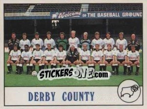 Sticker Derby County Team - UK Football 1989-1990 n. 104 - Panini