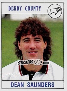 Sticker Dean Saunders - UK Football 1989-1990 - Panini
