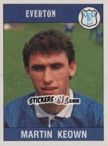 Figurina Martin Keown - UK Football 1989-1990 - Panini