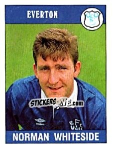 Sticker Norman Whiteside - UK Football 1989-1990 - Panini