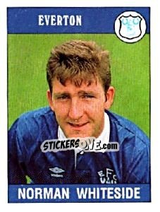 Figurina Norman Whiteside - UK Football 1989-1990 - Panini