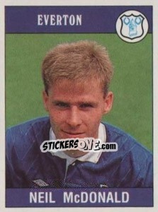 Sticker Neil McDonald - UK Football 1989-1990 n. 118 - Panini