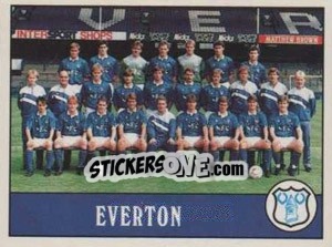 Cromo Everton Team - UK Football 1989-1990 - Panini