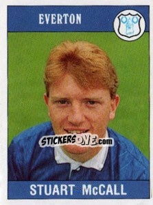 Cromo Stuart McCall - UK Football 1989-1990 - Panini