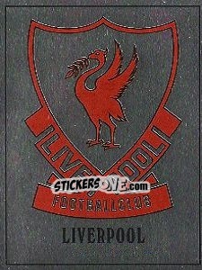 Cromo Liverpool Badge - UK Football 1989-1990 - Panini
