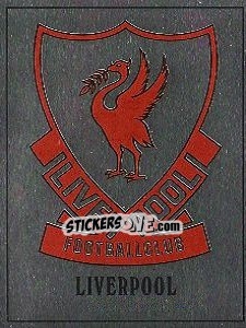 Sticker Liverpool Badge - UK Football 1989-1990 n. 125 - Panini