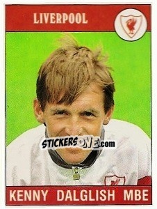 Sticker Kenny Dalgish MBE - UK Football 1989-1990 - Panini
