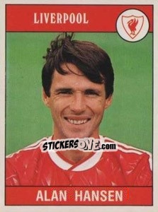 Figurina Alan Hansen - UK Football 1989-1990 - Panini