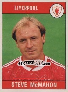 Sticker Steve McMahon - UK Football 1989-1990 n. 132 - Panini