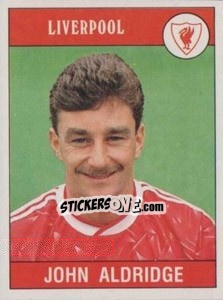 Sticker John Aldridge - UK Football 1989-1990 n. 136 - Panini