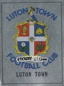 Figurina Luton Town Badge - UK Football 1989-1990 - Panini