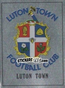 Sticker Luton Town Badge - UK Football 1989-1990 n. 140 - Panini