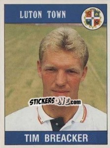 Sticker Tim Breaker - UK Football 1989-1990 - Panini