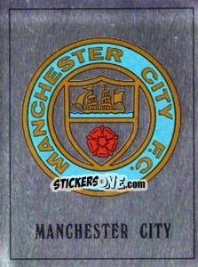 Sticker Manchester City Badge - UK Football 1989-1990 n. 155 - Panini