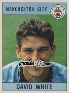 Sticker David White - UK Football 1989-1990 - Panini