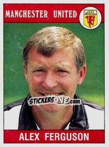 Figurina Alex Ferguson - UK Football 1989-1990 - Panini