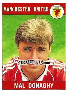 Sticker Mal Donaghy - UK Football 1989-1990 - Panini