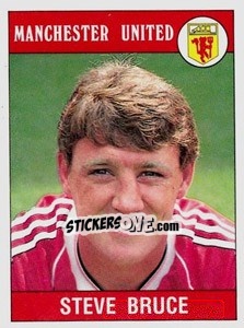 Figurina Steve Bruce - UK Football 1989-1990 n. 175 - Panini