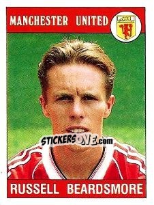 Sticker Russell Beardsmore - UK Football 1989-1990 - Panini