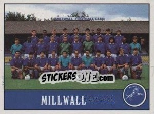Figurina Millwall Team - UK Football 1989-1990 - Panini
