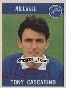 Sticker Tony Cascarino - UK Football 1989-1990 - Panini