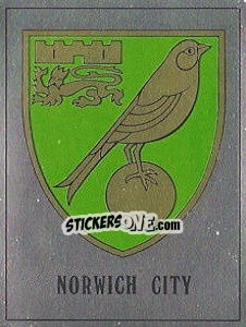 Figurina Norwich City Badge - UK Football 1989-1990 - Panini
