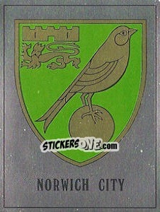 Sticker Norwich City Badge - UK Football 1989-1990 n. 200 - Panini