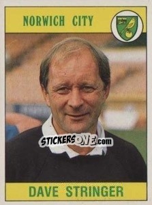 Figurina Dave Stringer - UK Football 1989-1990 - Panini