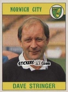 Figurina Dave Stringer - UK Football 1989-1990 n. 201 - Panini