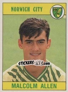 Sticker Malcolm Allen - UK Football 1989-1990 n. 213 - Panini