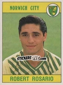 Cromo Robert Rosario - UK Football 1989-1990 n. 214 - Panini