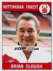 Sticker Brian Clough - UK Football 1989-1990 n. 216 - Panini