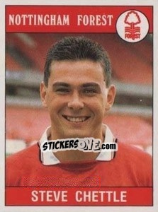 Sticker Steve Chettle - UK Football 1989-1990 n. 218 - Panini