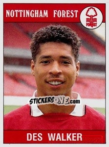 Sticker Des Walker - UK Football 1989-1990 - Panini