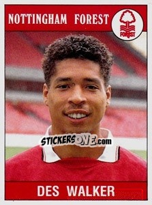 Sticker Des Walker - UK Football 1989-1990 n. 220 - Panini