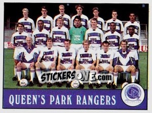 Sticker Queens Park Rangers Team - UK Football 1989-1990 - Panini