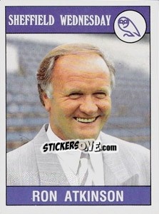 Sticker Ron Atkinson - UK Football 1989-1990 - Panini
