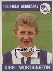 Sticker Nigel Worthington - UK Football 1989-1990 - Panini